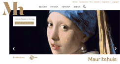 Desktop Screenshot of mauritshuis.nl